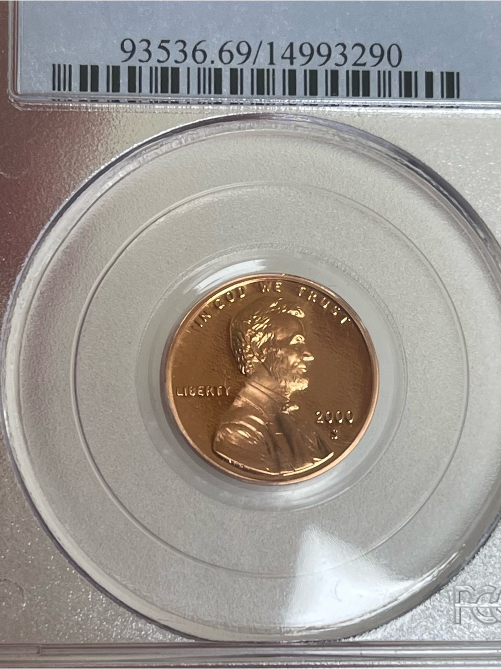 2000-S Lincoln Memorial Cent PCGS Proof 69 DCAM Slab San Francisco Mint
